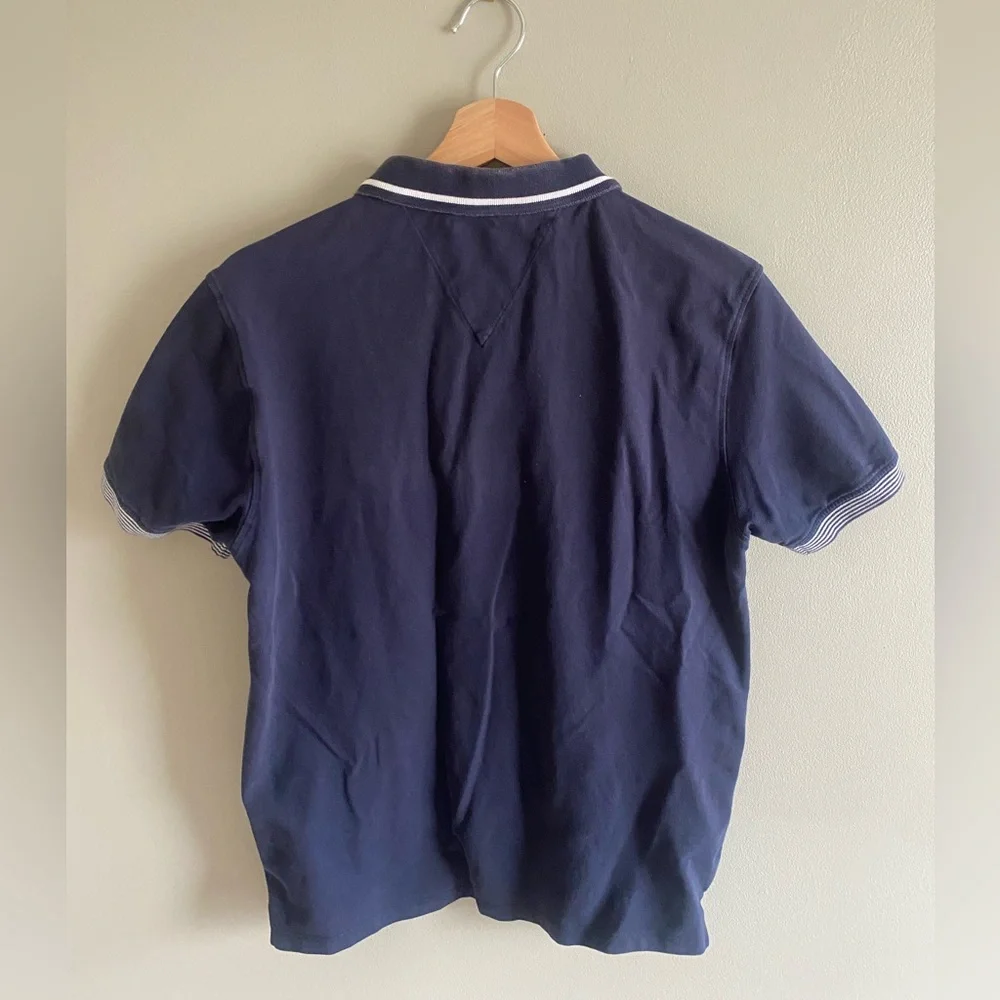 La Bottega Abbigliamento Polo‎ Shirt Mens L Navy Blue Italy Golf Nautical Preppy - Picture 8 of 9